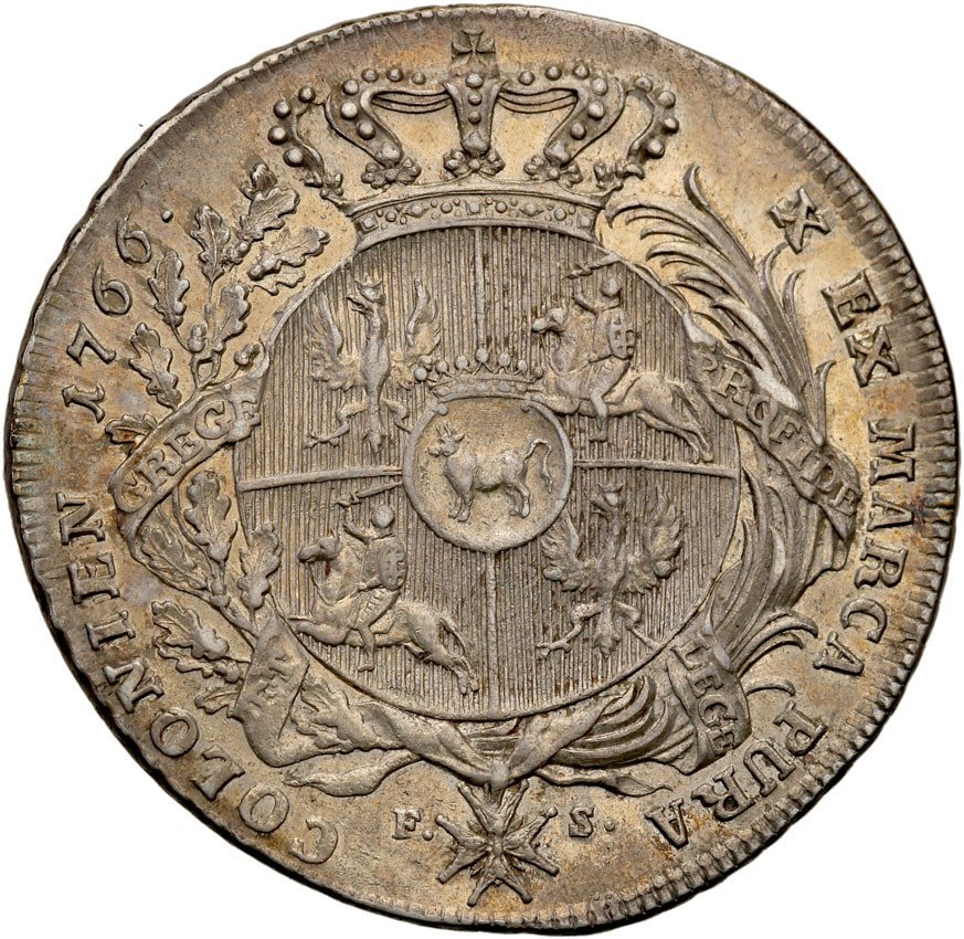 Stanisław August Poniatowski. Talar 1766 FS, Warszawa - PIĘKNY